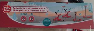 Patinete Playtive 4 en 1 Rojo