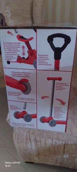 Patinete Playtive 4 en 1 Rojo