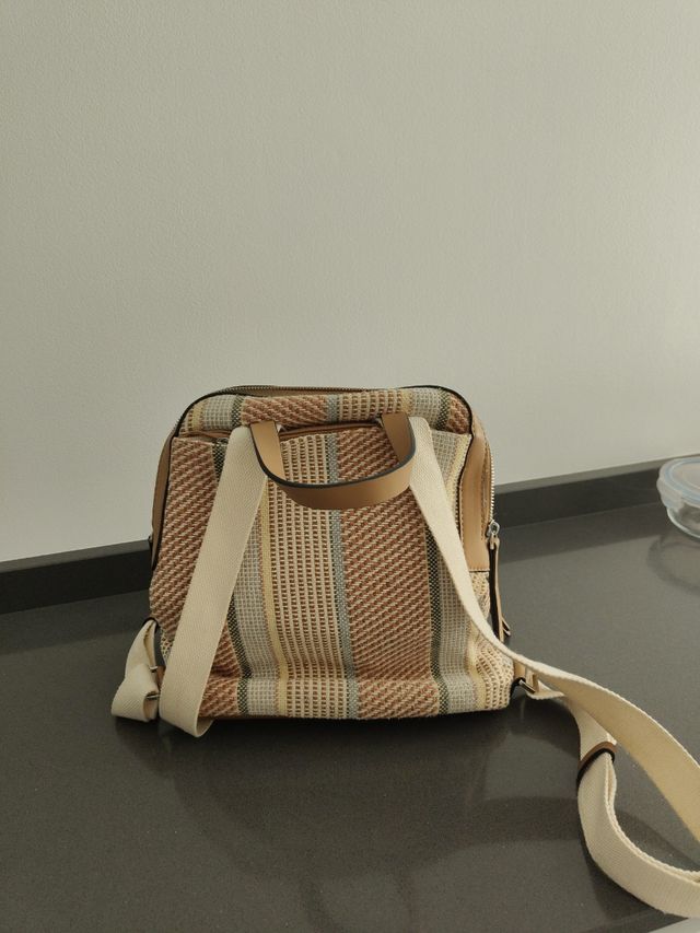 Mochila Parfois Beige Multicolor
