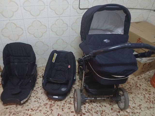 Conjunto Capazo, Silla y Maxicosis marca BEBECAR