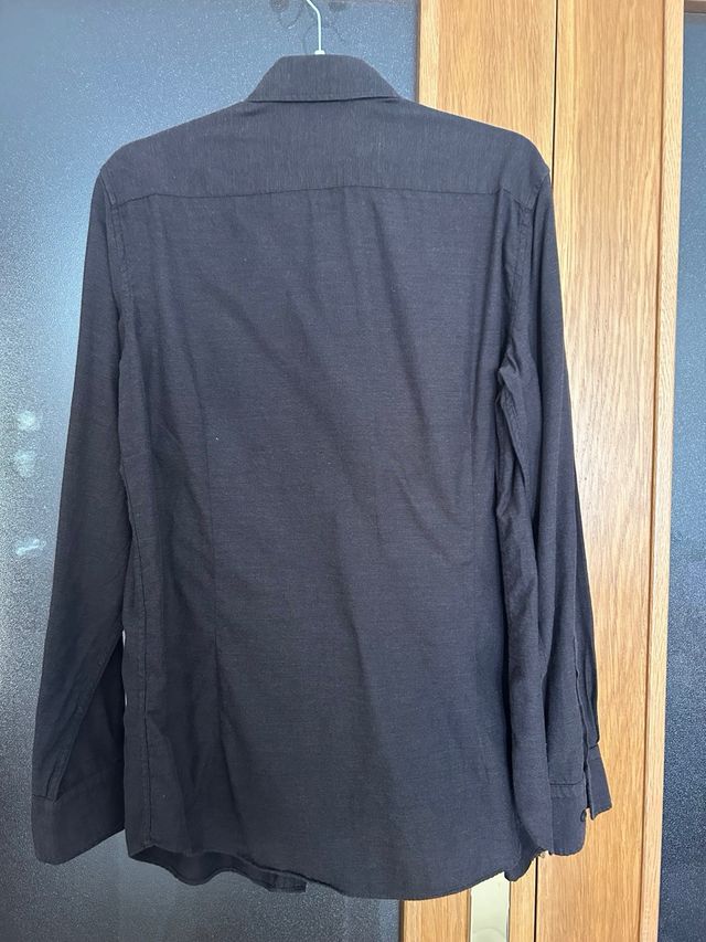 Camisa marrón hombre