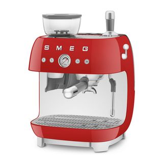 Cafetera Smeg Roja EGF03 con Molinillo