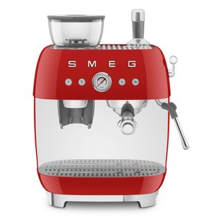 Cafetera Smeg Roja EGF03 con Molinillo