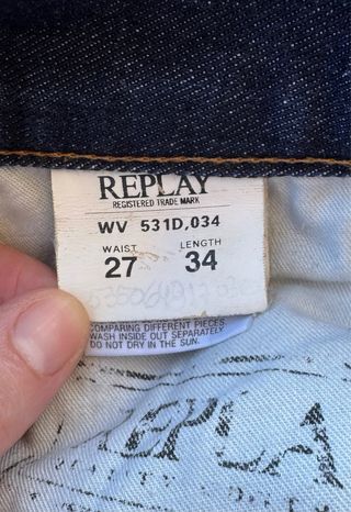 Pantalón Replay Azul