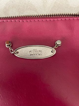 Bolso de mano rosa/morado