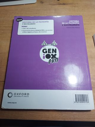 Historia de la Filosofía 2º Bachillerato. Libro...