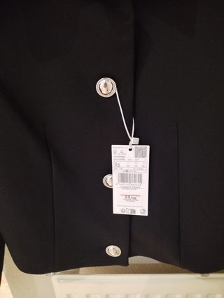 Traje Mango Chaqueta XS Falda S Negra