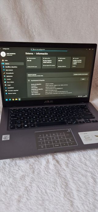 Portátil Asus i7 Gris