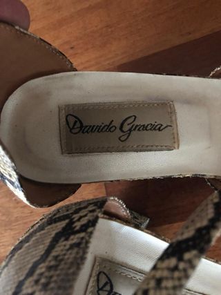 Bolso y zapatos de pitón auténtico