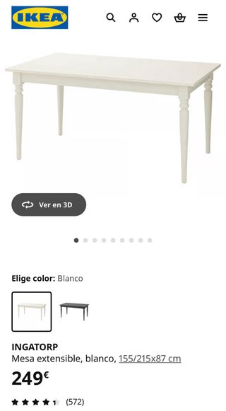 Tavolo allungabile INGATORP IKEA bianco
