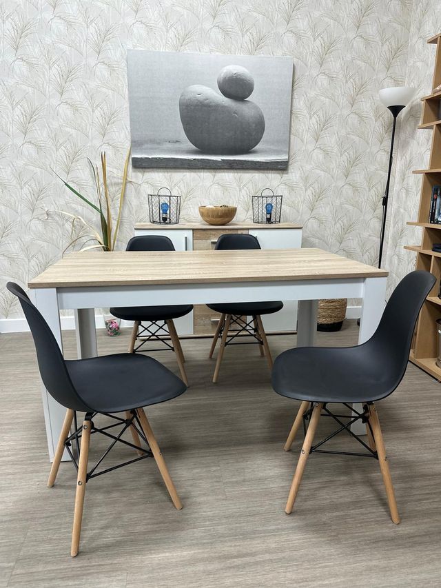 Mesa Comedor + 4 Sillas Nuevas