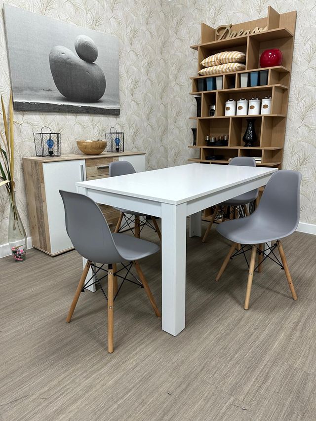 Mesa Comedor + 4 Sillas Nuevas