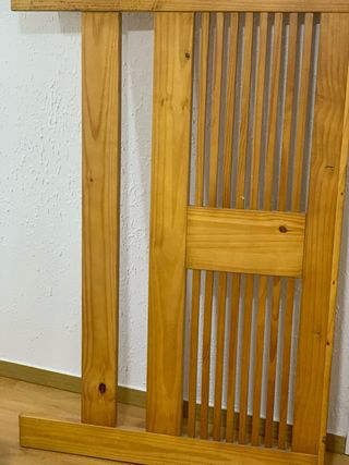 Somier y cabezal de madera 1,35