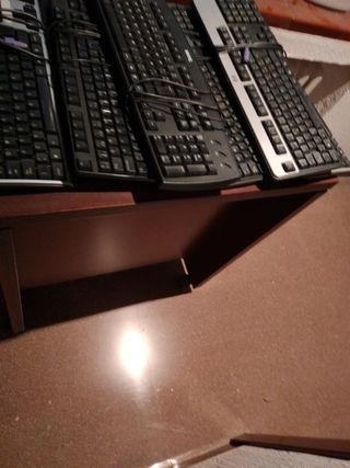 Teclado de Ordenador Negro y Plateado