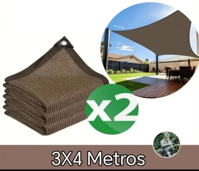 2 Toldos Retangulares de Velas 3X4