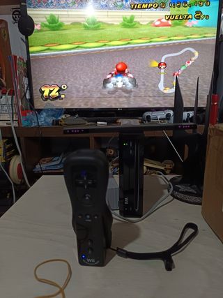 Nintendo Wii Negra Completa