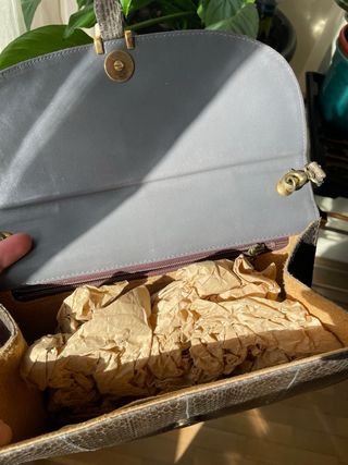 Bolso de piel de serpiente