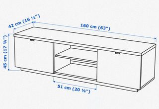 Mueble TV Ikea Blanco.