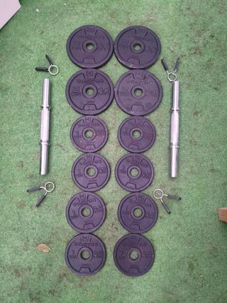 Lote/Kit Mancuernas DOMYOS 20kg 28mm