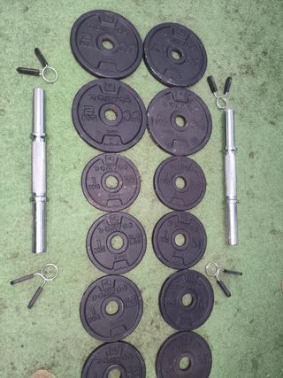 Lote/Kit Mancuernas DOMYOS 20kg 28mm