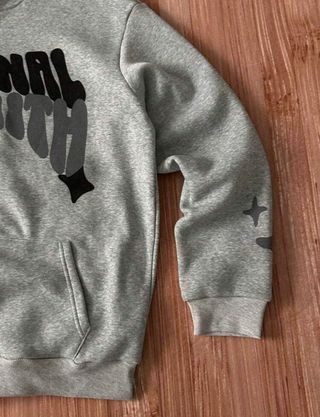 Sudadera con cremallera gris