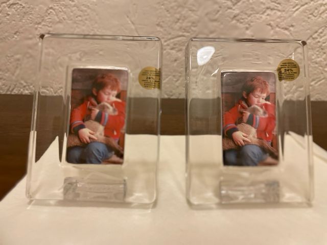 Cornici cristallo piombo 24% 11,5x8,5x1,5