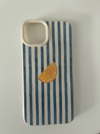 Funda iPhone 14 Nueva Rayas Naranja
