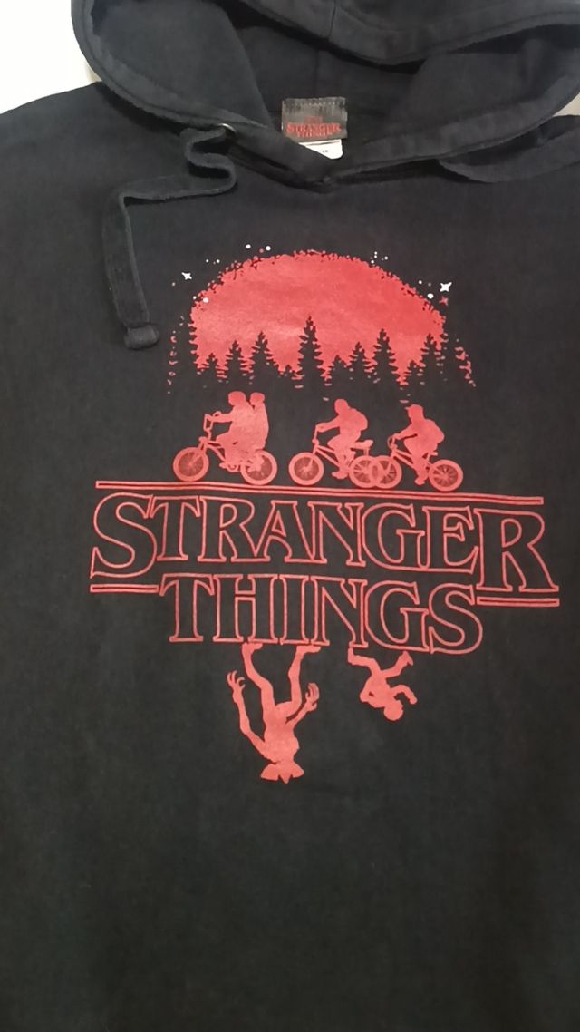 Felpa Stranger Things Sottosopra Nera Taglia S