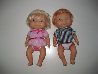 Muñecos Mila y Malo