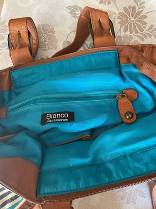 Bolso de mano a rayas