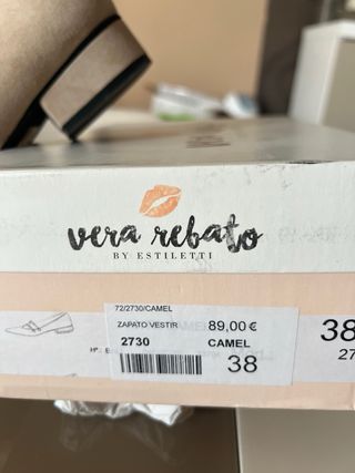 Manoletinas beige talla 38