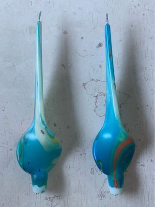 Set 2 candele decorative