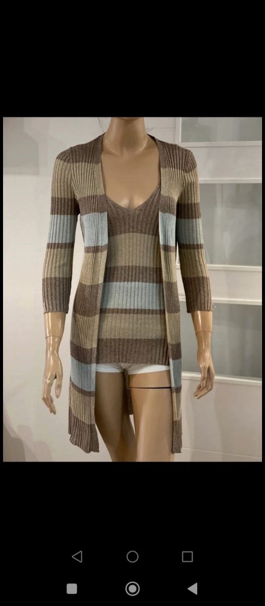 Conjunto Zara Rayas Marrón