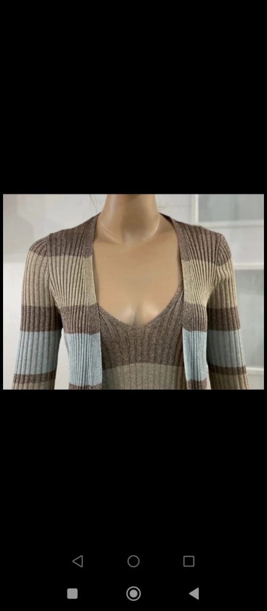 Conjunto Zara Rayas Marrón