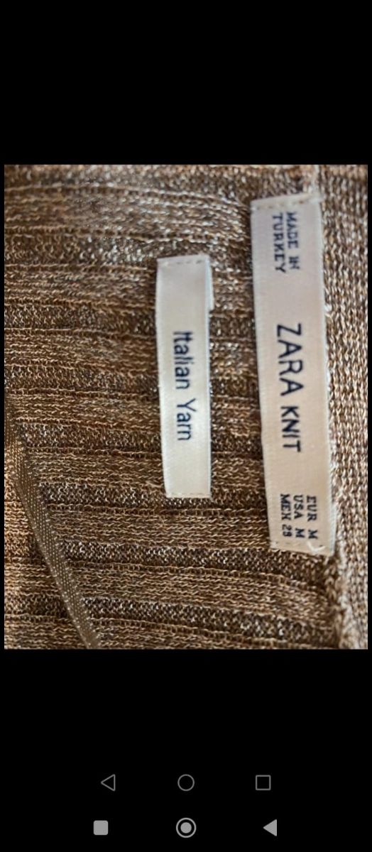 Conjunto Zara Rayas Marrón