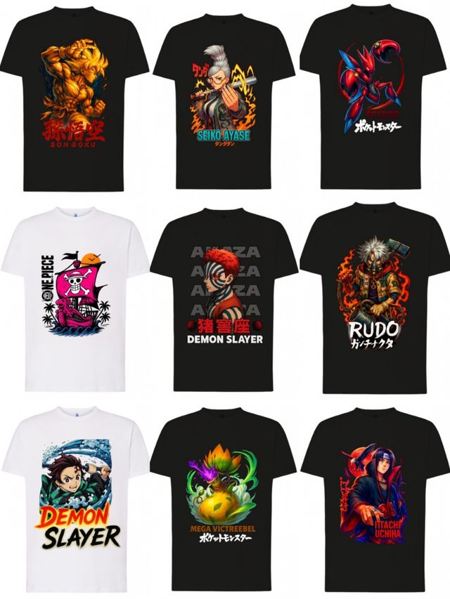 Camisetas Anime/Manga Personalizadas- Envío gratis