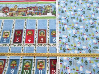 2 Tessuti Calendario Avvento Natale