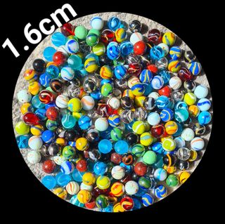50 Biglie di vetro 1.6cm vintage anni 70 80 90