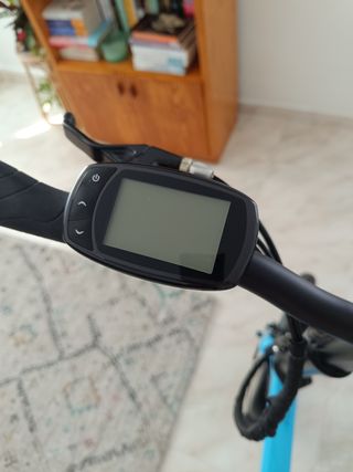 Bicicleta Eléctrica Plegable Azul
