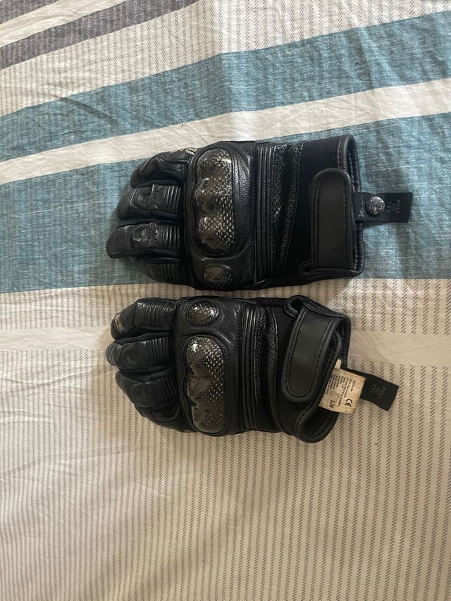 Guantes de Moto Negros con Protecciones