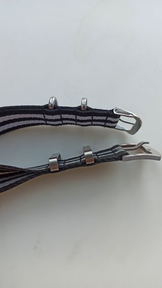 Correas NATO 20mm Negro/Gris y Negro/Blanco