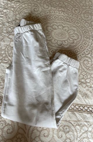 Pantalón de chándal blanco