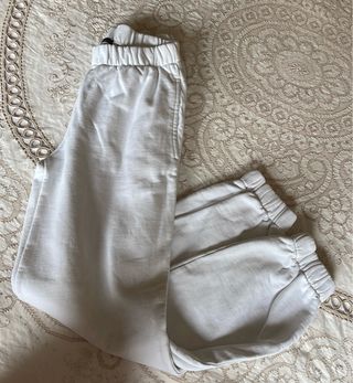 Pantalón de chándal blanco