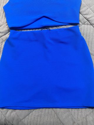 Conjunto Zara Mujer Azul Nuevo