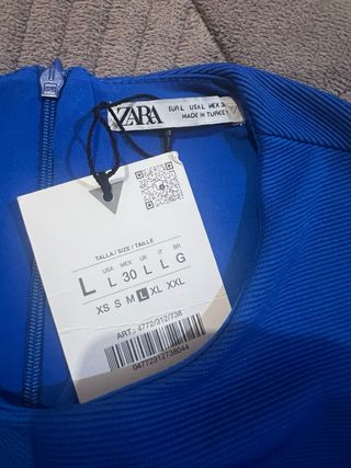 Conjunto Zara Mujer Azul Nuevo
