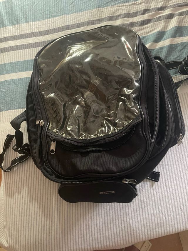 Bolsa depósito moto con imán y ventana