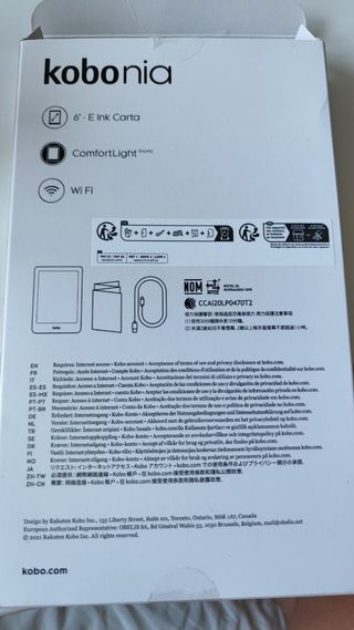 eReader Kobo Nia Nero Mai indossato