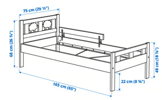 Cama infantil IKEA Kritter blanca
