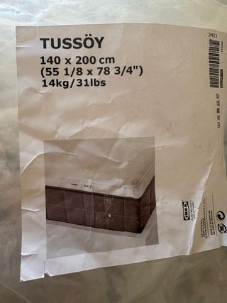 Topper Cama IKEA TUSSÖY 140x200