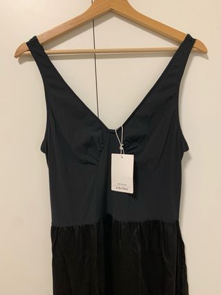 Vestido midi nero senza maniche & Other Stories